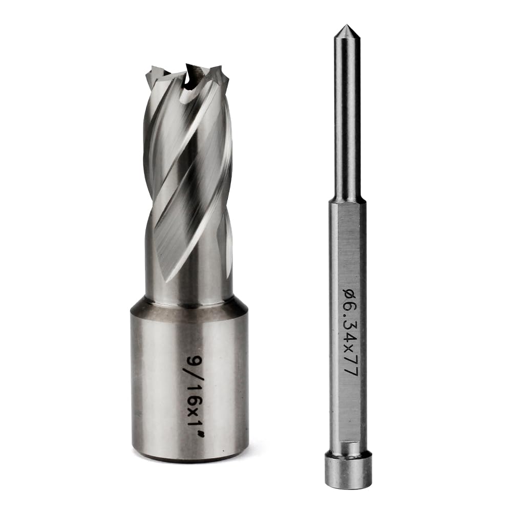 OSCARBIDE 9/16" x 1" HSS Annular Cutter 3/4" Weldon Shank Mag Drill Bit