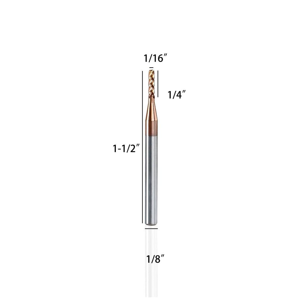 NZ 1/16" 4-Flute Ball Nose End Mill