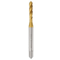 Workkyma M5 x 0.8 Spiral Flute Thread Tap M2 HSS Industrial Titanium