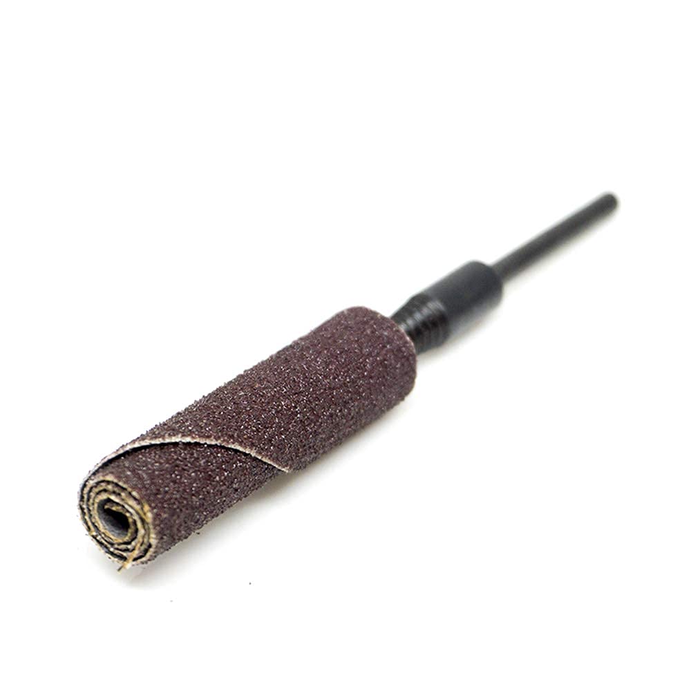 Benchmark Abrasives Aluminum Oxide Straight Sanding Cartridge Rolls for Blending Deburring Polishing Sanding Metals, Rotary Sander - Die Grinder Abrasives (10 Pack)(3/8" x 1-1/2'', 60 Grit)