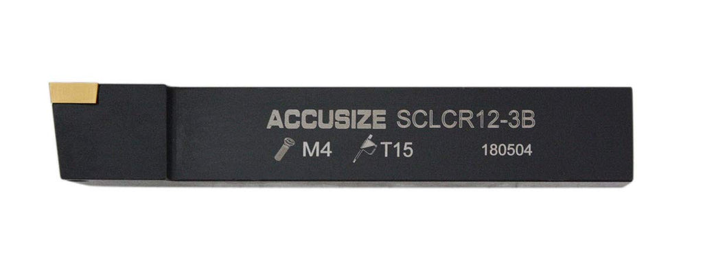 Accusize Indexable Right-Hand SCLC R-12-3B Toolholder, 3/4 x 4-1/2 in