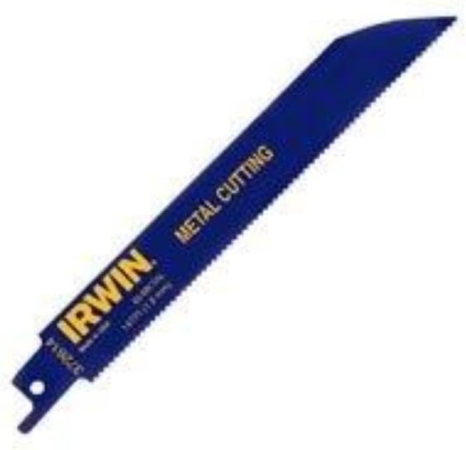 IRWIN Tools Reciprocating Saw Blade, Metal-Cutting, 6-Inch 24 TPI, 5 Pack (372624P5)