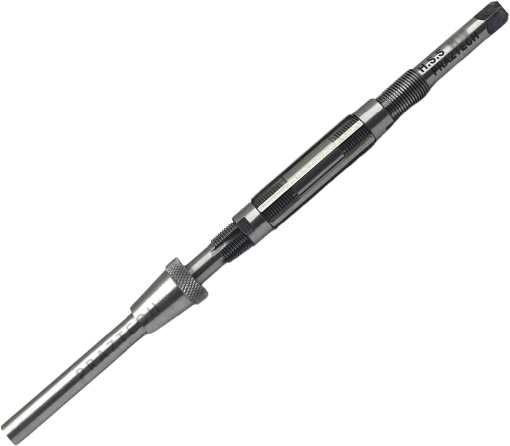 PRAZTECH Long Pilot HSS Blade Adjustable Expanding Hand Reamer | KINGPINS Ream | Repair Work | Workshop Tool DIY (H5 : 17/32" - 19/32" (13.5-15) mm)