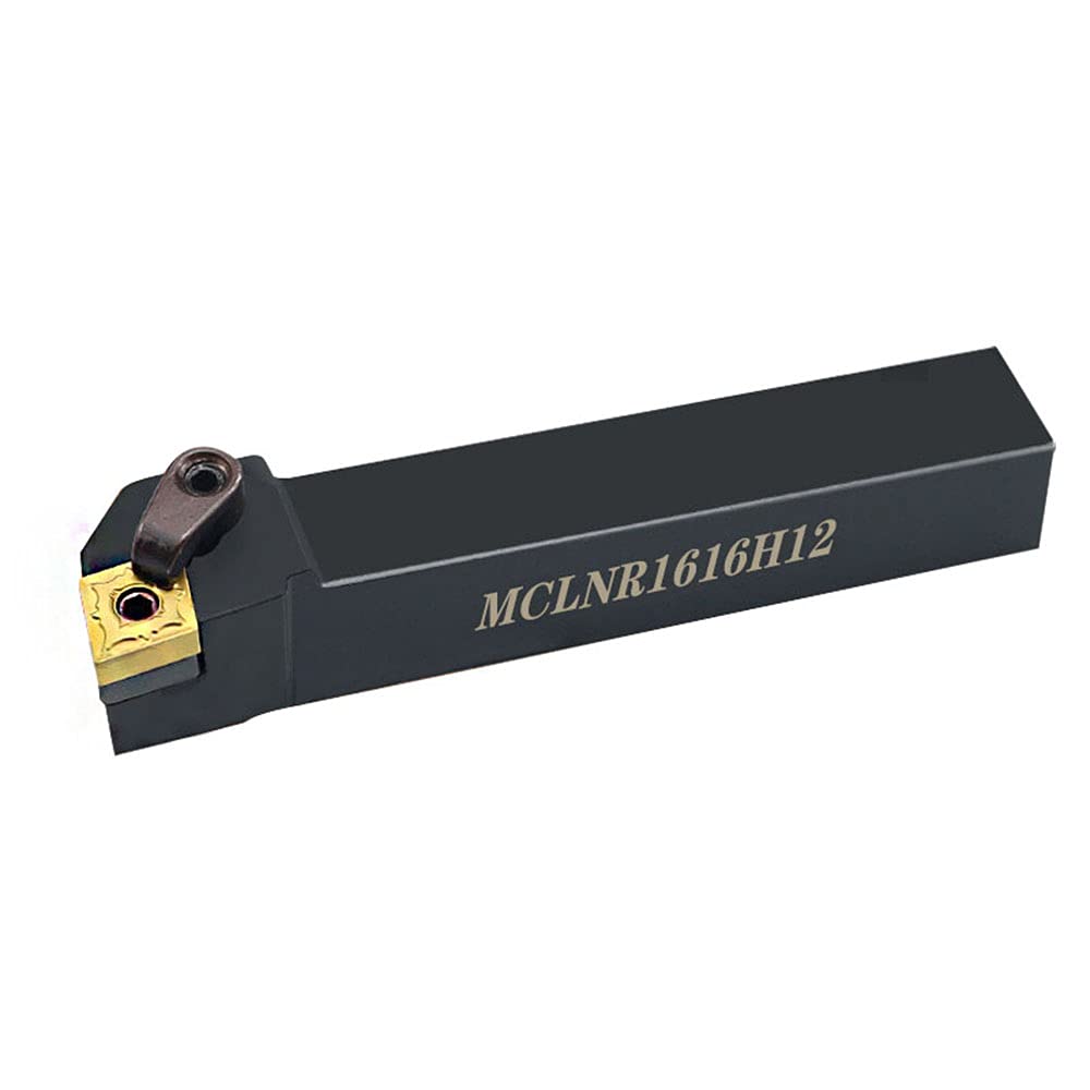 5/8" MCLNR 1616H12 + CNMG432-MA Lathe External Turning & Profiling Tool Holder Main Angle 95° Holder Lathe Cutting Tools for 80° Carbide Inserts (MCLNR1616H12+CNMG432-MA)