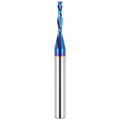 EANOSIC Spiral Router Bits Up Down Compression Bit 1/8 inch Cutting Diameter, 1/4 inch Shank Solid Carbide CNC End Mill with Nano Blue Coating for Wood Carving Engraving Grinding