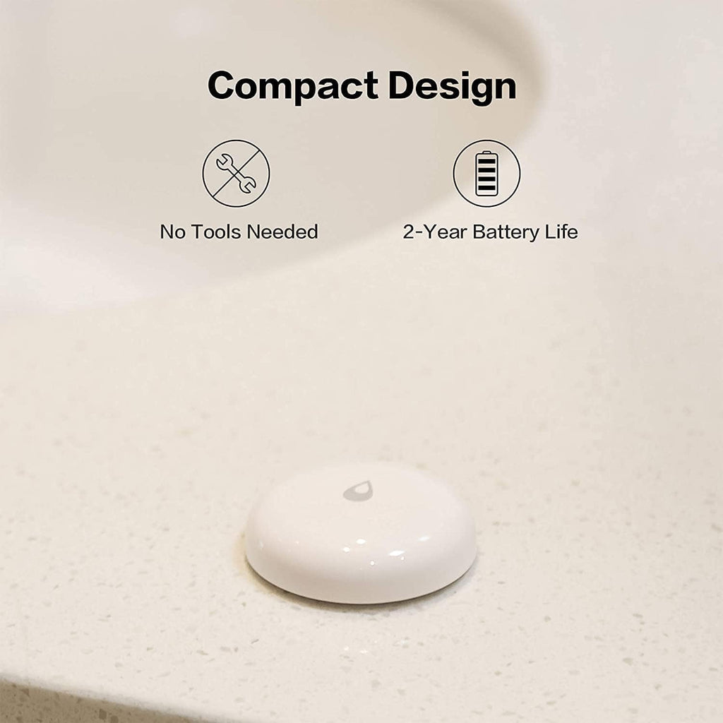 Water Leak Sensor 3 Pack, Zigbee Water Leak Detector for Alarm System | Requires AQARA HUB, App Notifications, Smart