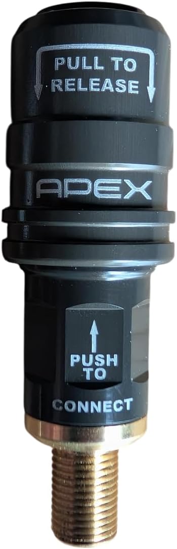 APEX High Flow Push On Air Chuck - Product Compatible with: Milwaukee M12 M18 Inflator - Air Up Faster