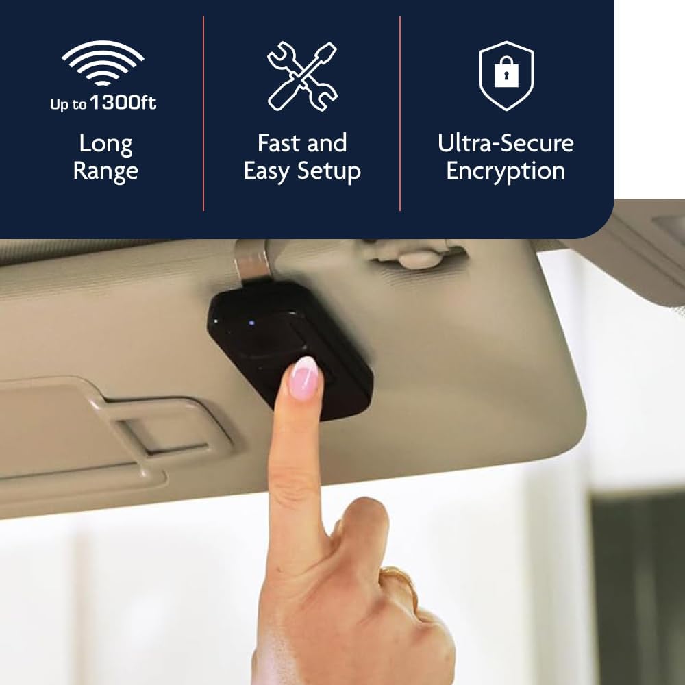 Genuine Universal myQ 2-Button Garage Door Opener Remote | Works with all major brands, Ultra-Secure Encryption w/