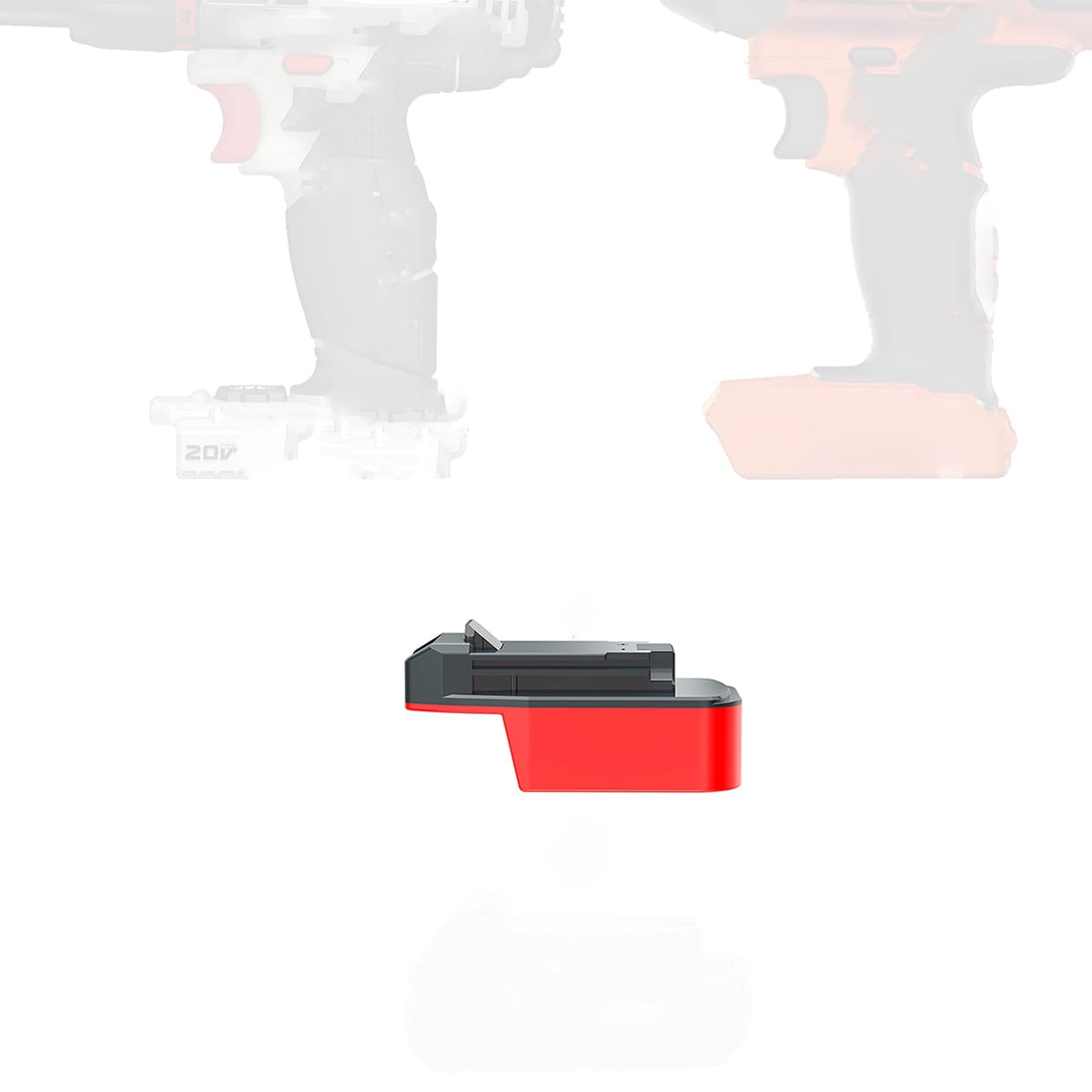 Adapter for Milwaukee M18 Platform Lithium Batteries Fits Black and Decker 20v MAX (NOT Old 18v) Cordless Tools -Adapter Only