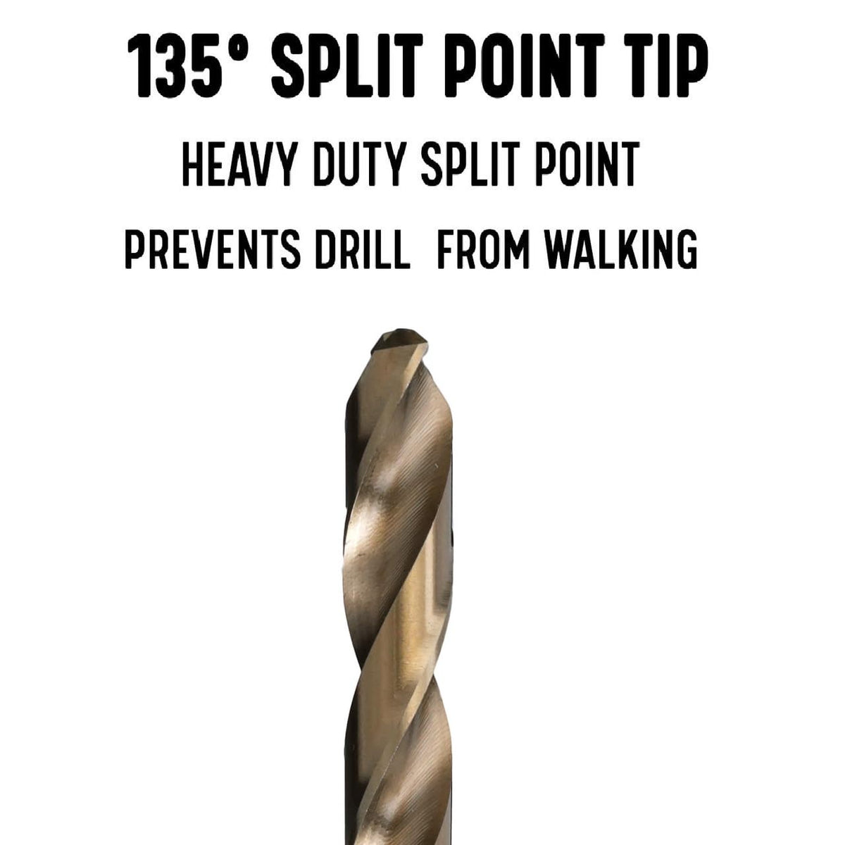 Drill America #3 Cobalt Heavy Duty Drill Bit (Pack of 12), D/ACO Series