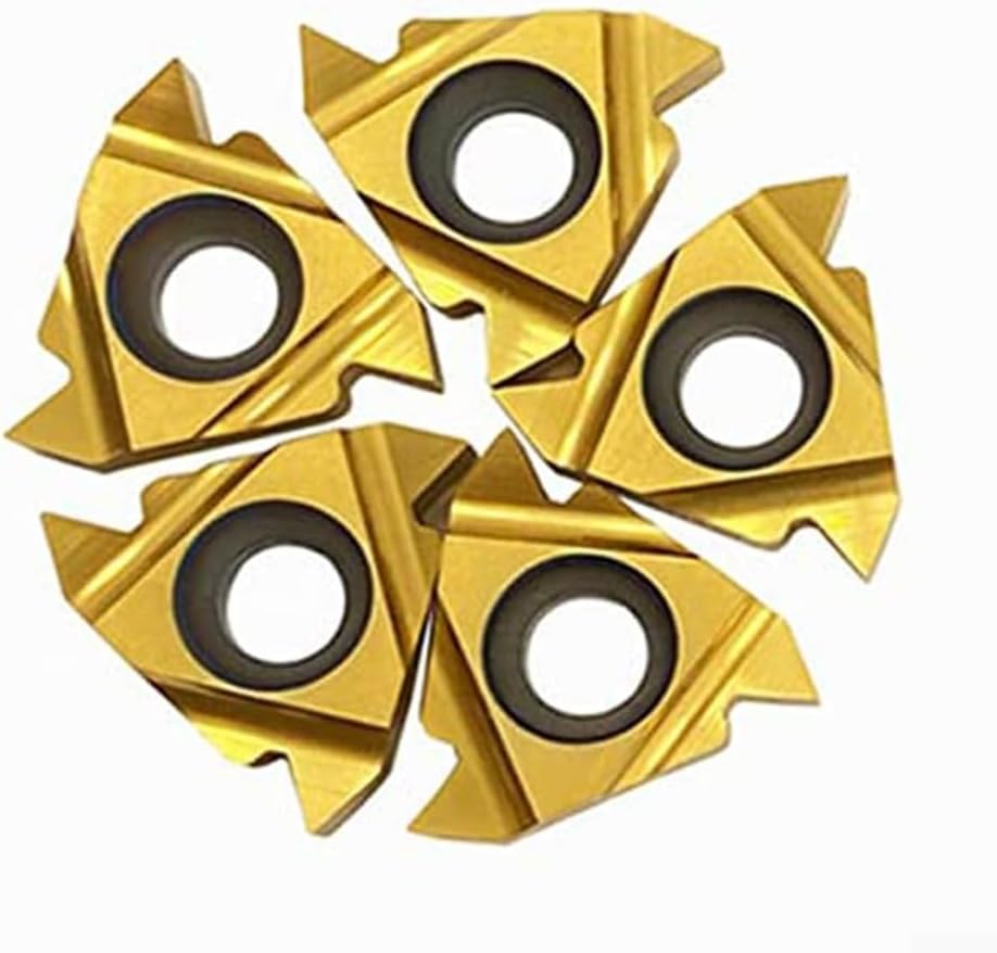 16ER AG60 Carbide Threading Inserts 20pcs for Turning with SER1616H16 Lathe Holder External Thread Inserts Replacement Turning Tools Industrial Metal Machining
