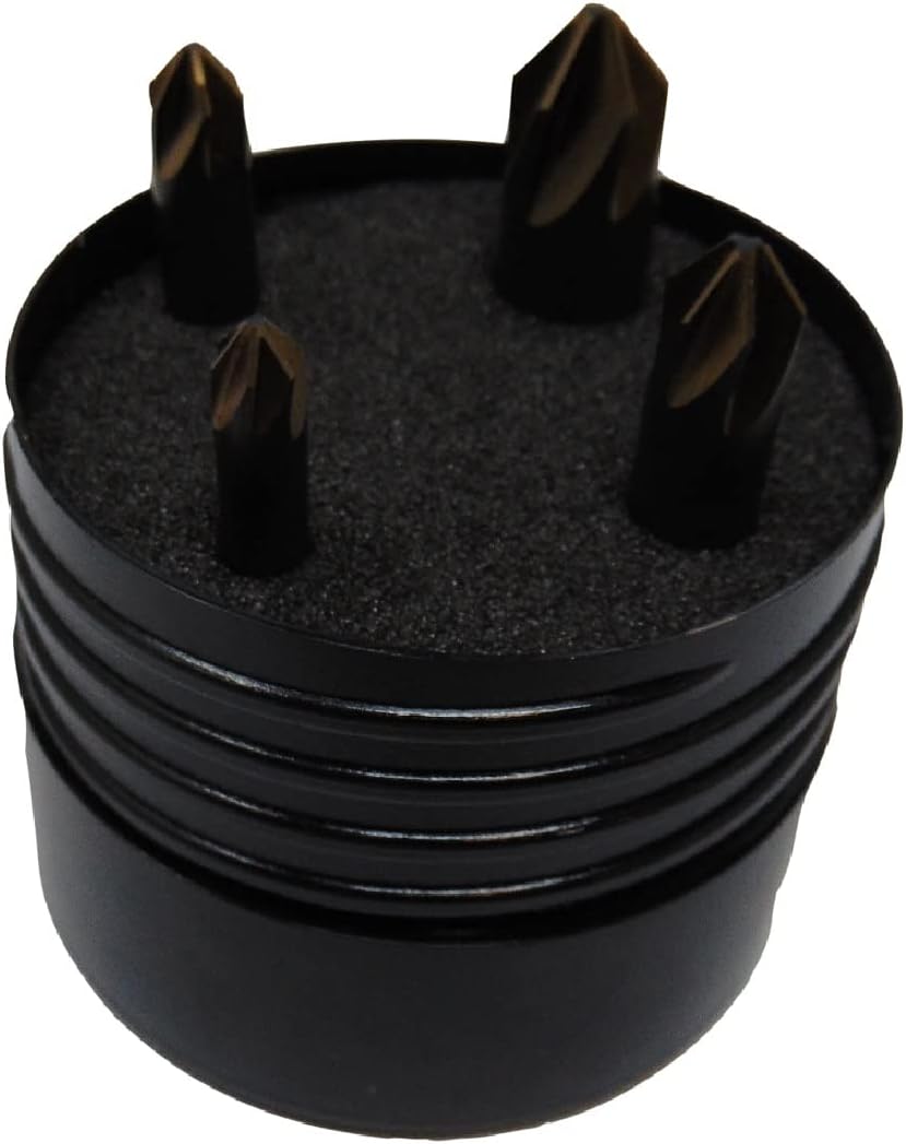 Norseman by Viking Drill and Tool 67800 Countersink 1/4, 5/16, 3/8, 1/2 in. Super Premium, 4 Piece Set