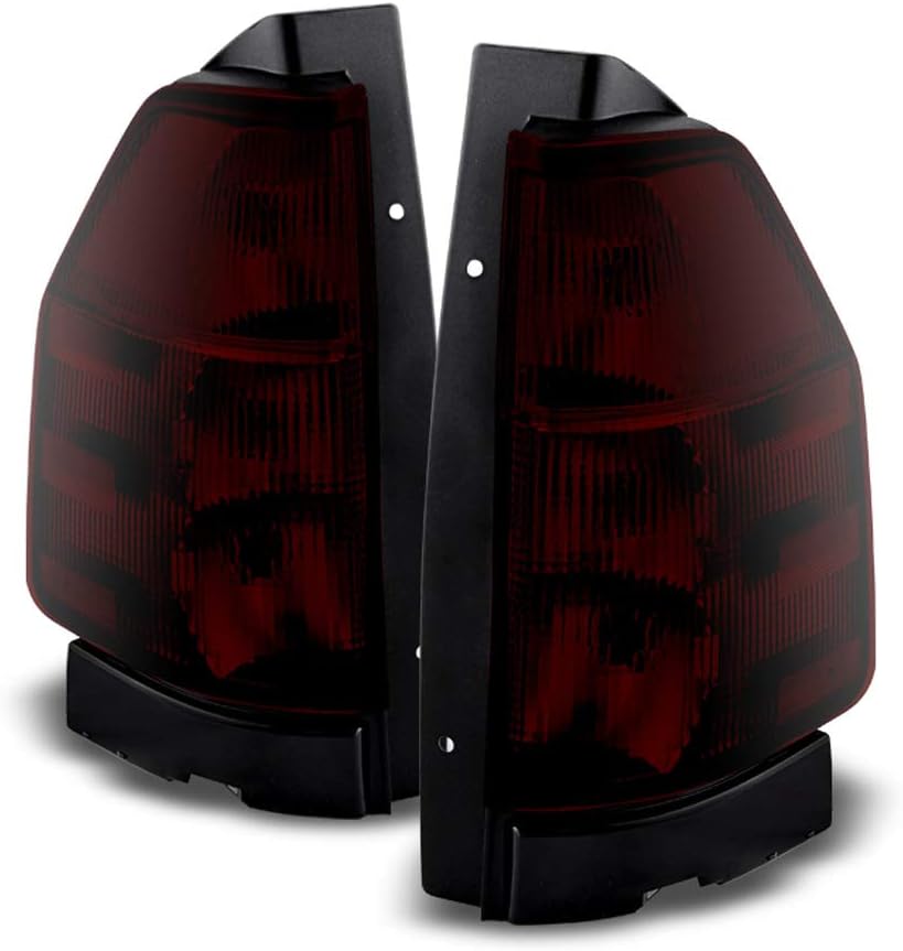 ACANII - For Dark Smoked 02-09 GMC Envoy OE Style Tail Lights Brake Lamp Left+Right 2002-2009