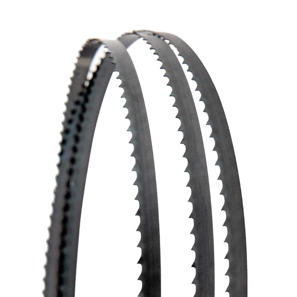 FUSANBA Wood Mill Band Blade 93-1/2 Inch Carbon Steel Bandsaw Blade 1piece(93-1/2 inch*1/8 inch*14 T)