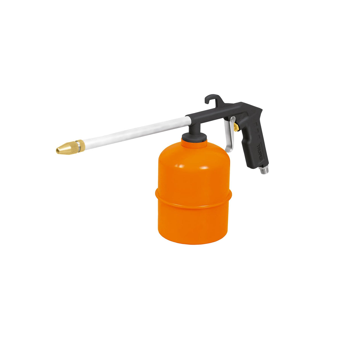 Truper Engine Cleaning Spray Gun, Motor Cleaning Gun, 8-Inch Wand, 900 ml Steel Cup, 90 psi Max, 1/4-Inch NPT Connection, For 1/4-Inch Hoses (Model PILI-697/19236)
