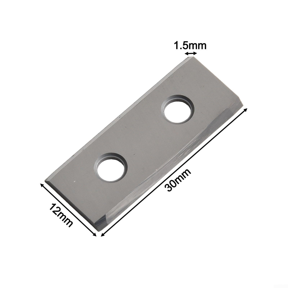VEYFIY 10 Pieces Carbide Square Cutters Insert 30x12x1.5mm 35 Degree for Wood Lathe Turning Tool Woodworking