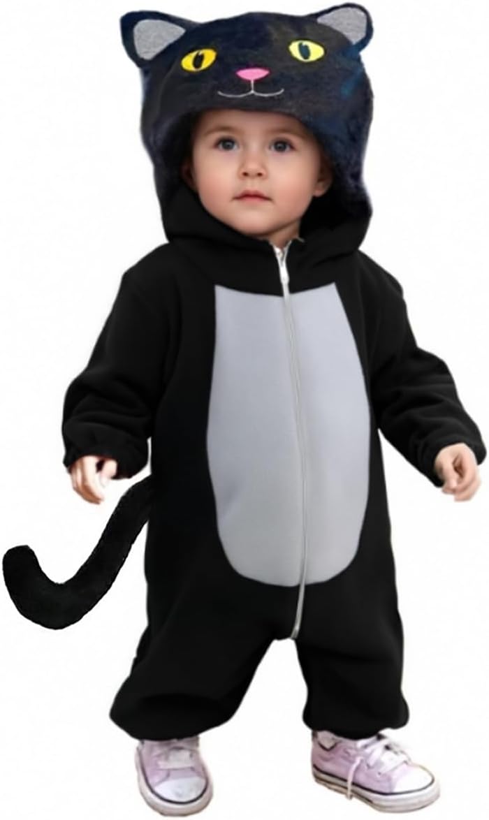 Black Cat Costume for Toddler Boy Girl Halloween Costumes Baby Cats