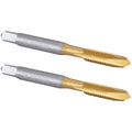 Burkit 2pcs M6 Titanium Coated Spiral Point Tap