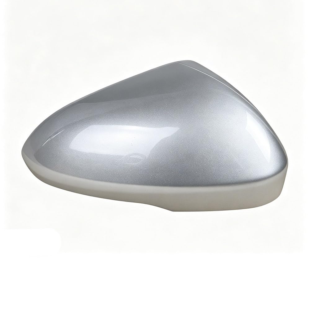 Right Passenger Side Car Mirror Cover Replacement Compatible With Ford Fusion 2016-2021 Rearview Mirror Cover（With Turn Signal Lights） (Silver Right With Lamp)