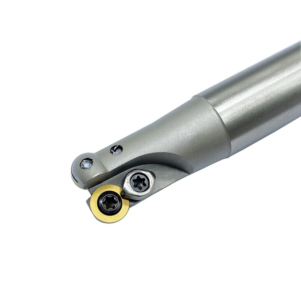 GBJ EMR R5 Round Nose Indexable End Mill Holder for RPMW10 Carbide Inserts Milling Cutter Arbor Holder milling Face milling Slotting (10pcs RPMW1003MO + EMR C20-5R21-150L)