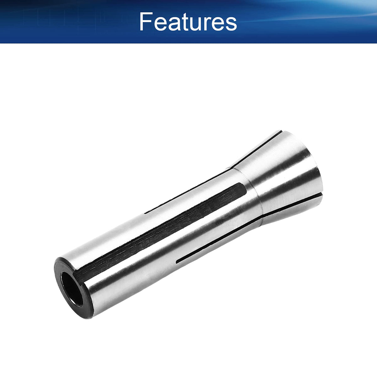 Auniwaig R8 Precision Round Collets 5/16" Mill Chuck Holder 65Mn Spring Steel 7/16-20UNF,R8 Precision Round Spring Collet–Taper Spindle R8 Collets for Mill Machine
