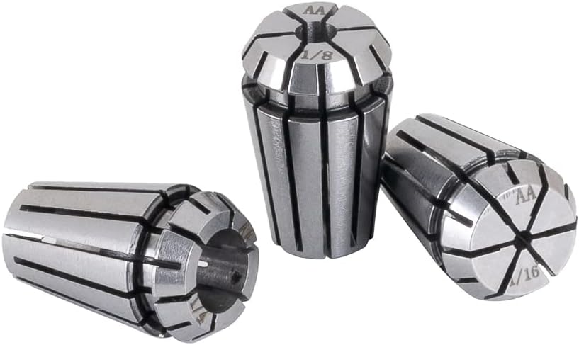 3PCS ER11 High Precision Spring Collet Set 1/4" 1/8" 1/16" for CNC Engraving Milling Lathe Chuck Tool