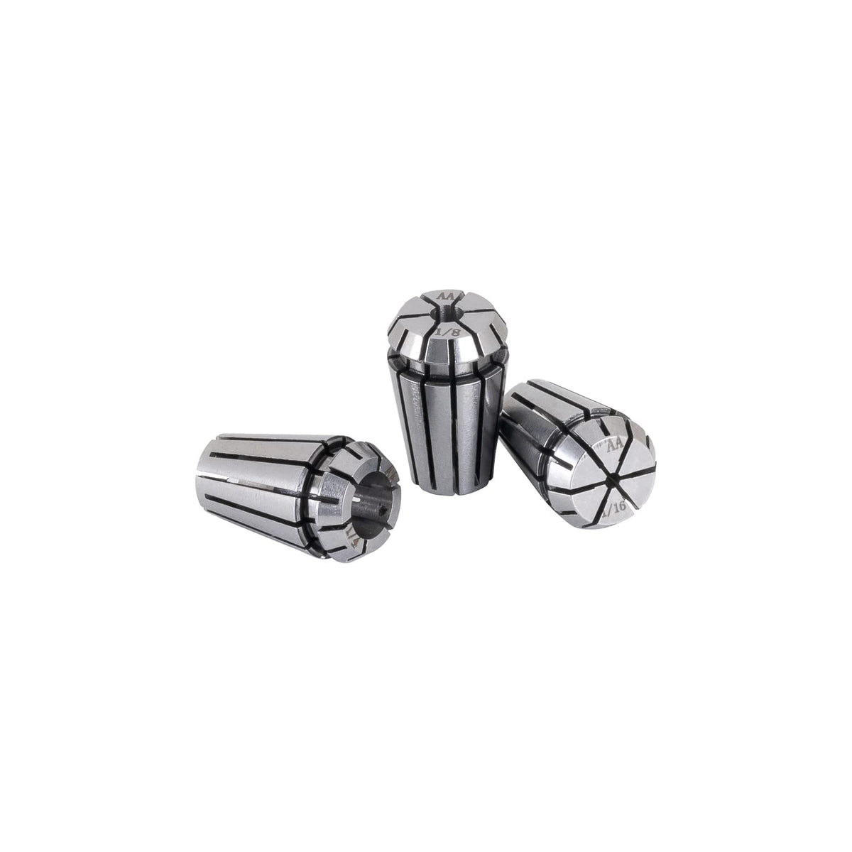 3PCS ER16 High Precision Spring Collet Set 1/4" 1/8" 1/16" for CNC Engraving Milling Lathe Chuck Tool