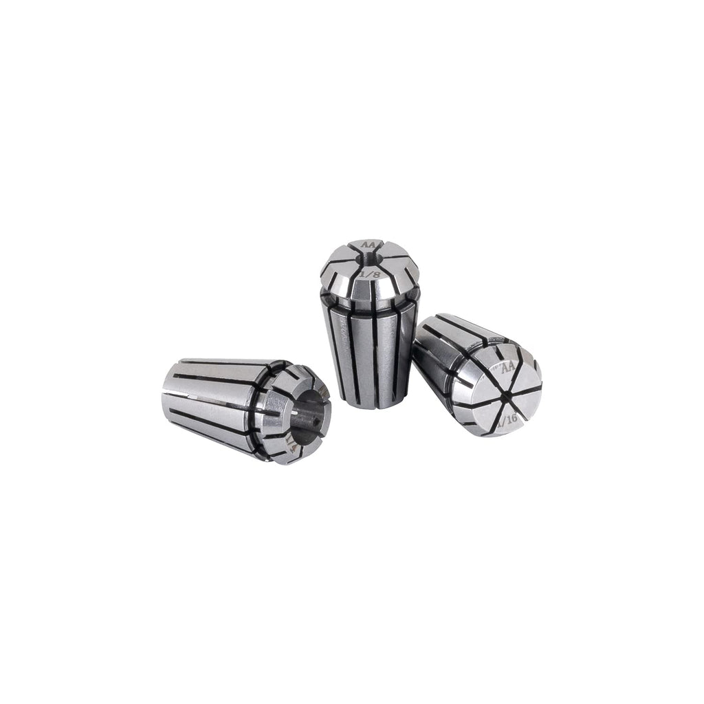 3PCS ER16 High Precision Spring Collet Set 1/4" 1/8" 1/16" for CNC Engraving Milling Lathe Chuck Tool