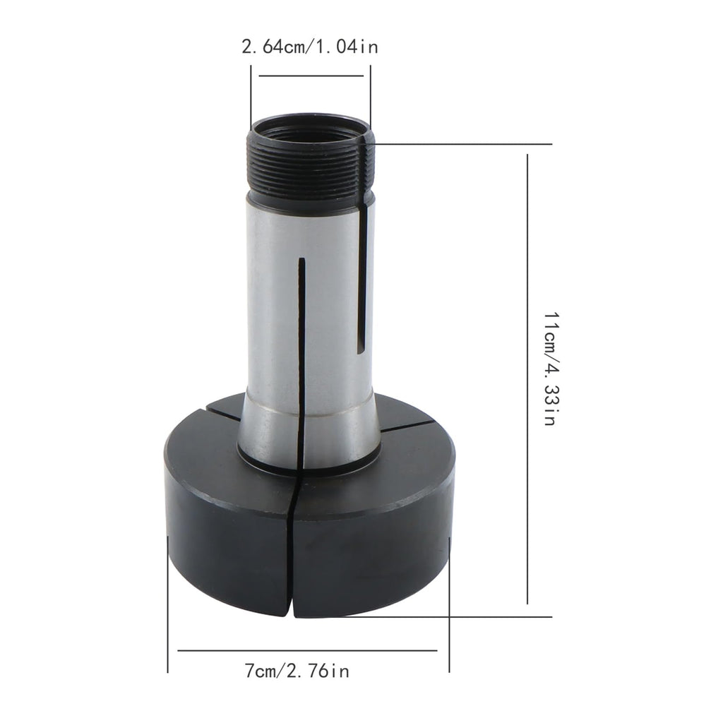 findmall 3" 5C Steel Step Collet Fixture Mounting Faceplate