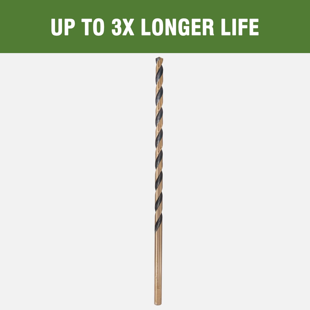HLOFIZI 3/8 x 12 Inch Long Drill Bit (2 Pack) M2 High Speed Steel Drilling for Wood and Metal, with 8-1/2 Inch Flute