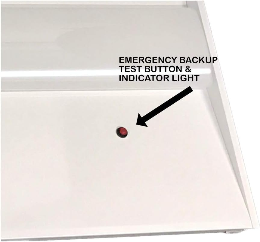 E2 LIGHTING LED 2X4 Troffer-Slim, 4000K, 2-Pack