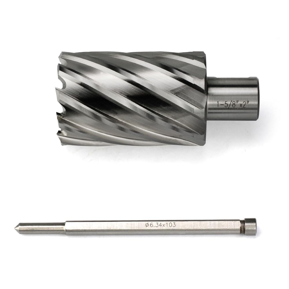 Annular Cutter JESTUOUS 3/4 Inch Weldon Shank 1-5/8 Cut Dia 2 Cut Depth