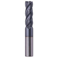 3/4" 4 Flute Solid Carbide Roughing End Mill - ALCrSiN Nano Coated, 5" OAL