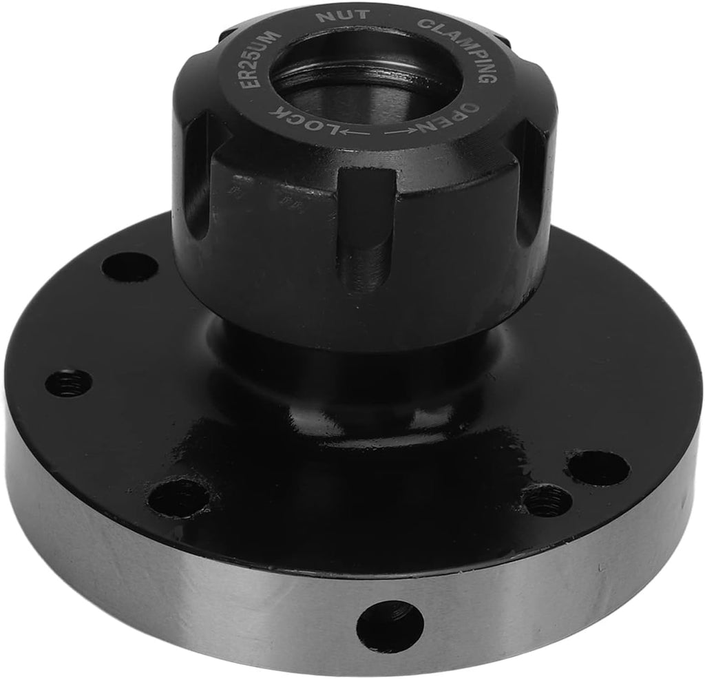 ER25 80mm CNC Lathe Flange Collet Chuck Replacement Milling Machine Precision Collet Holder for Lathe Equipment Accessories Tooling Set