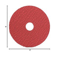 BHA 5 x 7/8 Ceramic Resin Fiber Disc for Angle Grinder - 80 Grit - 25 Pack