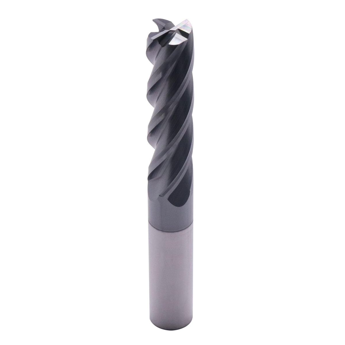 1/2" 4 Flute Solid Carbide Long Square End Mill, 4" OAL, AlTiN Coated
