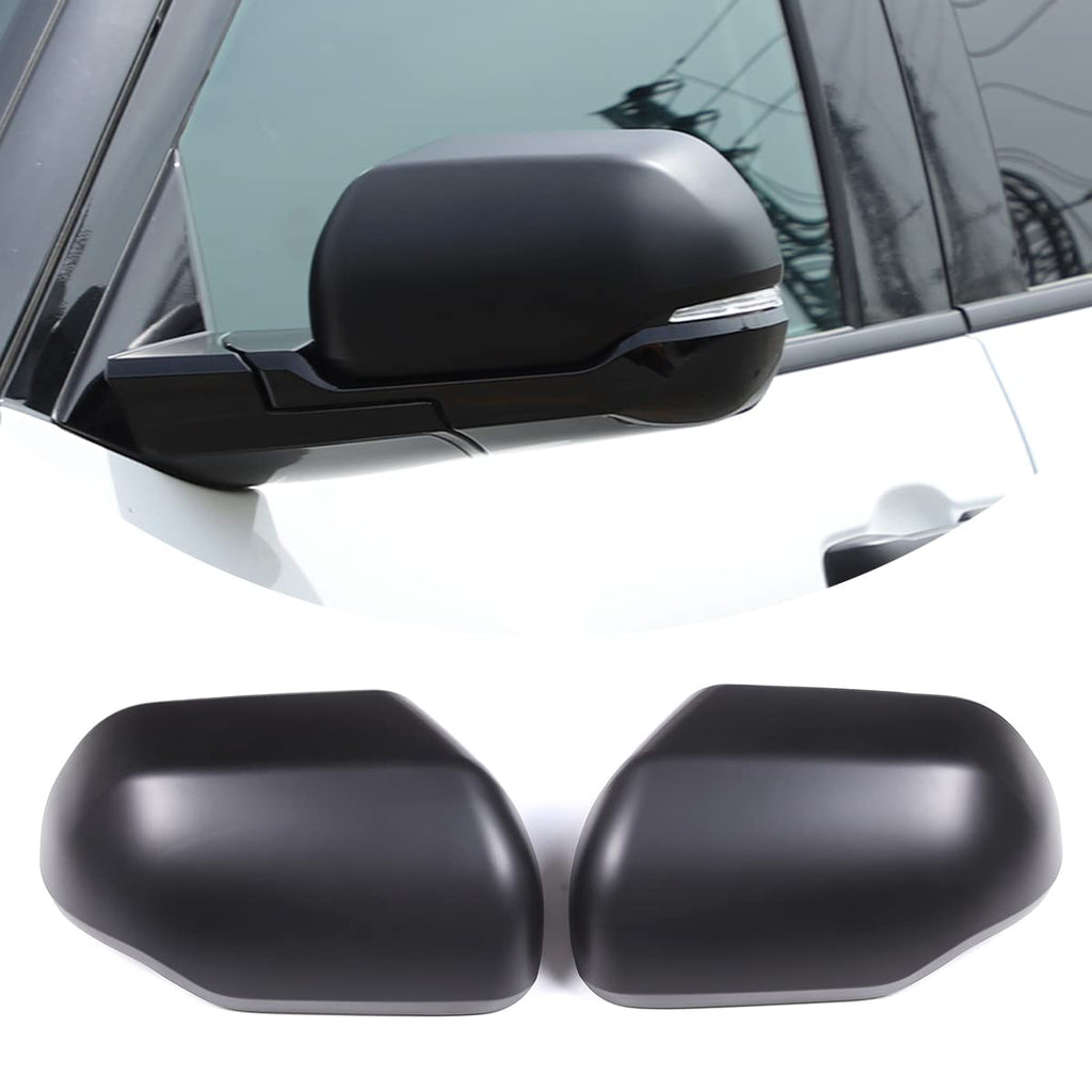 Car ABS Outside Rearview Mirror Cover,Fit For Toyota Tundra/Sequoia 2022-2025+ Rearview Mirror Protect Covers Door Side Moulding Exterior Decoration Trims (Matte Black, With Turn Signal)