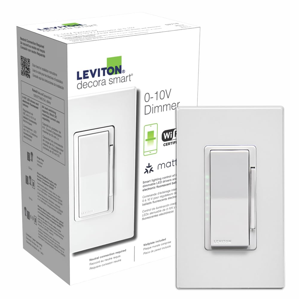 Decora Smart Dimmer Switch, 0-10V, Wi-Fi