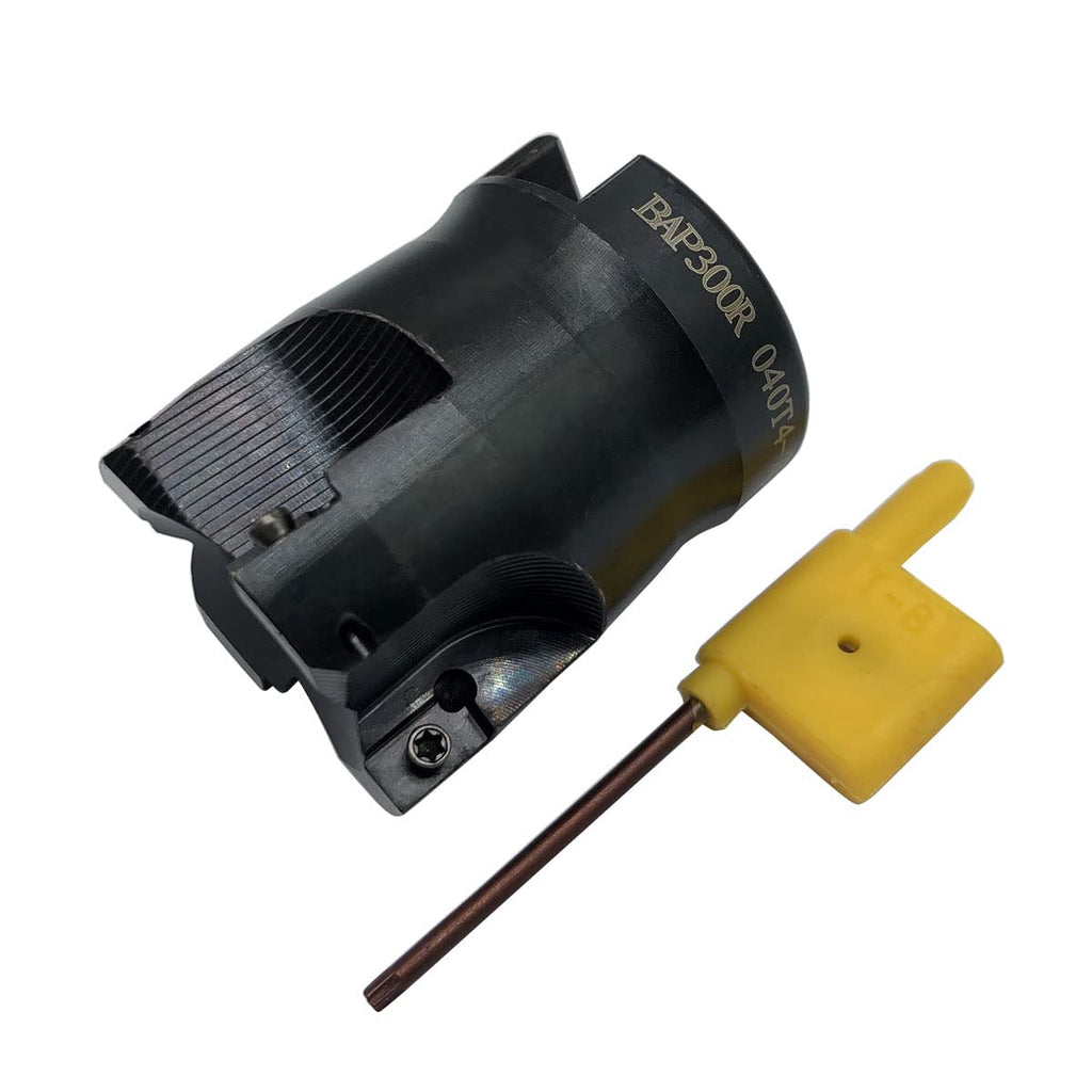 GBJ Face Mill 300R 40mm -22-4T 40mm/1.57" End Milling Shell Cutter APMT1135 pder Carbide Inserts and T8 Wrench FMB22 Shank Face Mill Arbor (300R 40-22-4T)