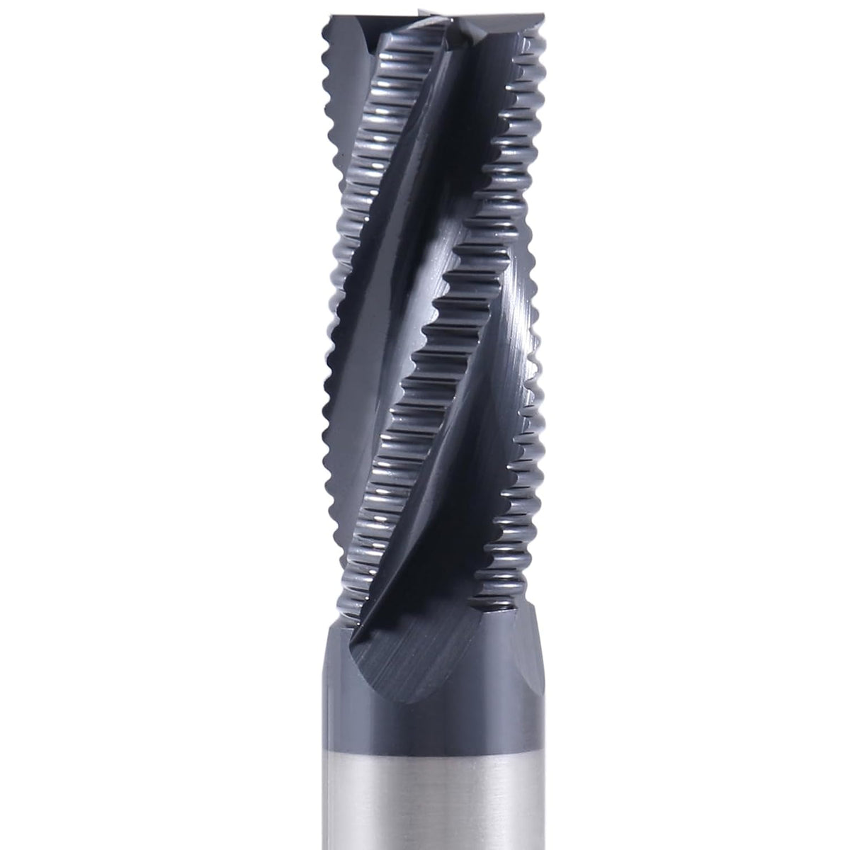 Accusize Industrial Tools Stadard Tooth M42 8% Cobalt Tialn Roughing End Mill, 1/2'' by 1/2'' by 1-1/4'' Flt Length, 1102-0012