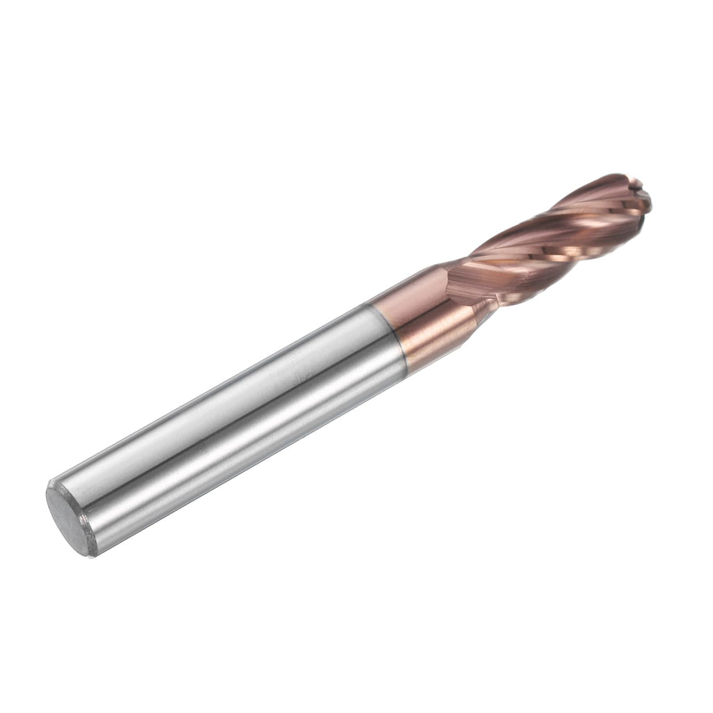HARFINGTON Ball Nose End Mill 4 Flute 17/64" Diameter 5/16" Shank