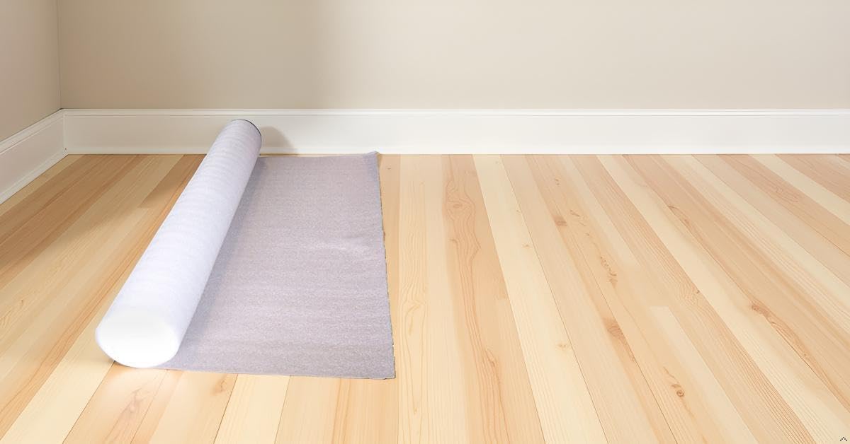 PolyFoam Multipurpose Foam Underlayment – 100 sq ft Roll for Laminate & Wood Flooring, Moisture-Resistant