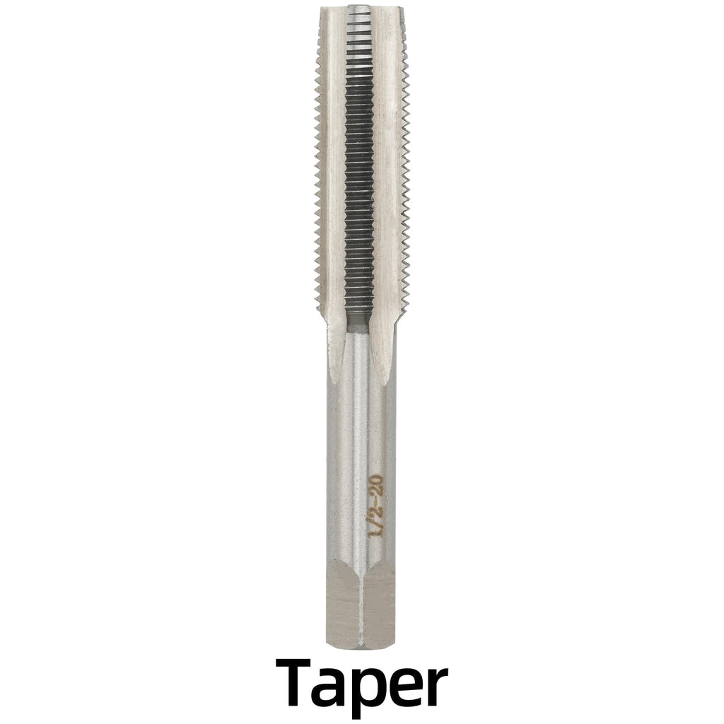 Aceteel 1/2-20 Hand Tap, Right Hand 1/2 x 20 Threading Hand Tap 1Pair