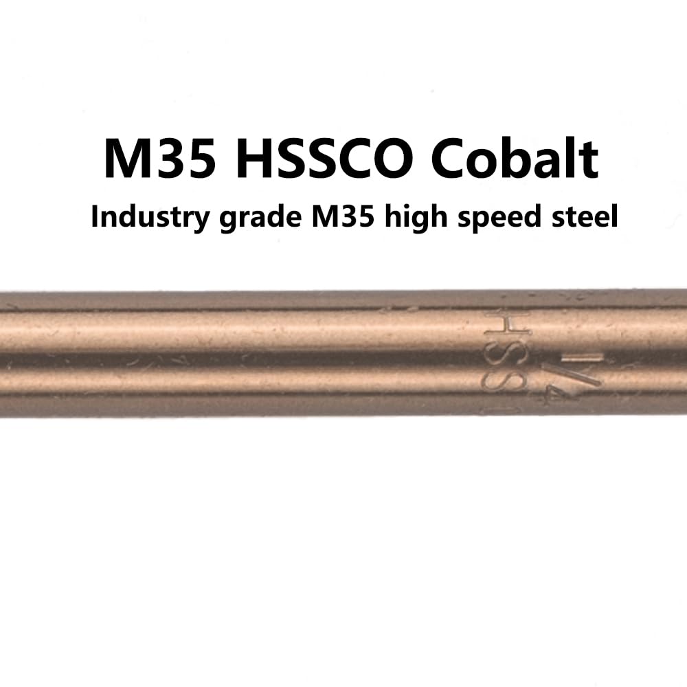 VALYRIANTOOL 1/2 in. x 12 in. Cobalt Aircraft Extension Drill Bit(1PC), M35 High Speed Steel Drill Bit Extra Long Deep Hole Drilling for Stainless Steel, Plastic and Wood