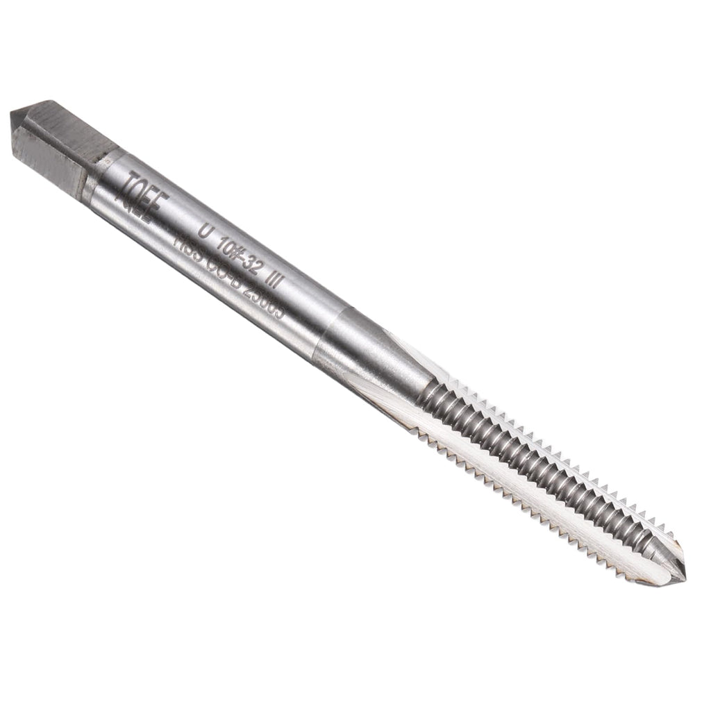 uxcell Hand Bottom Tap #10-32 UNF 2B Thread Bottoming Style Threading Taps