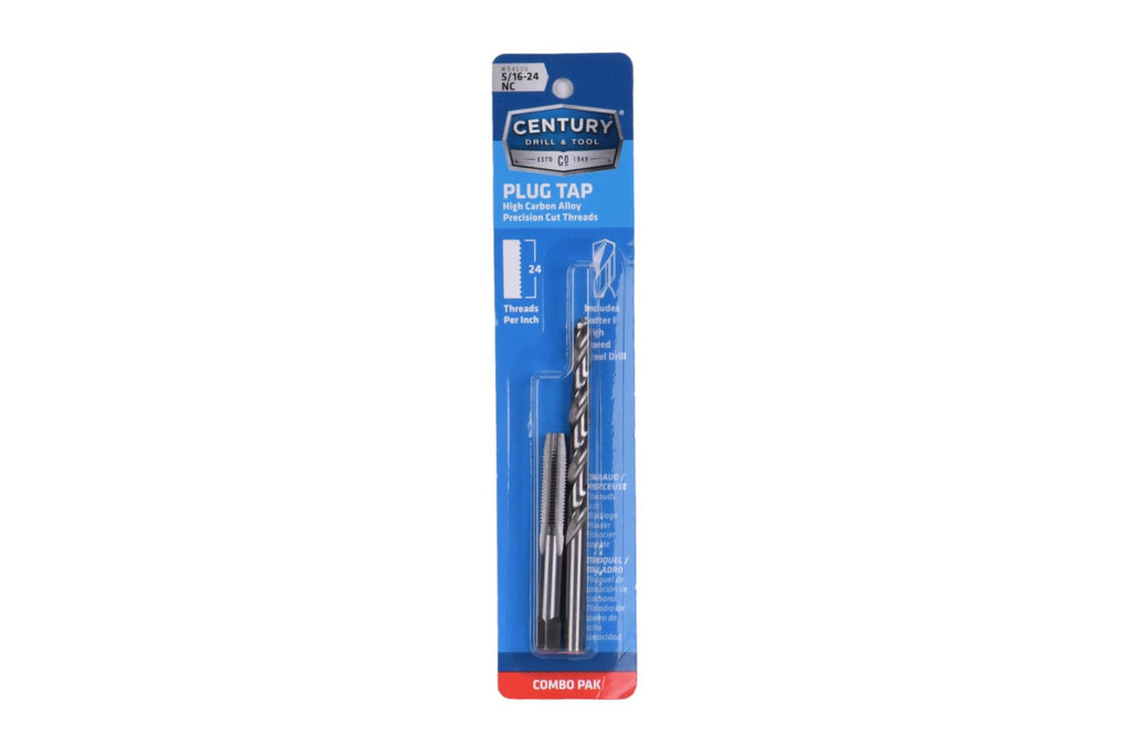 Century Drill & Tool 94506 Fractional Tap & Drill Combo Pack, 5/16-24 NF