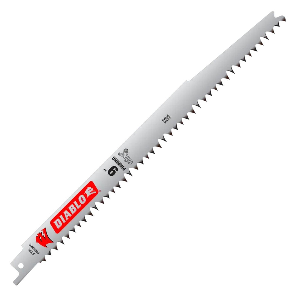 Diablo Fleam Ground Reciprocating Saw Blades - 9" Length, 5 TPI, 5-Pack