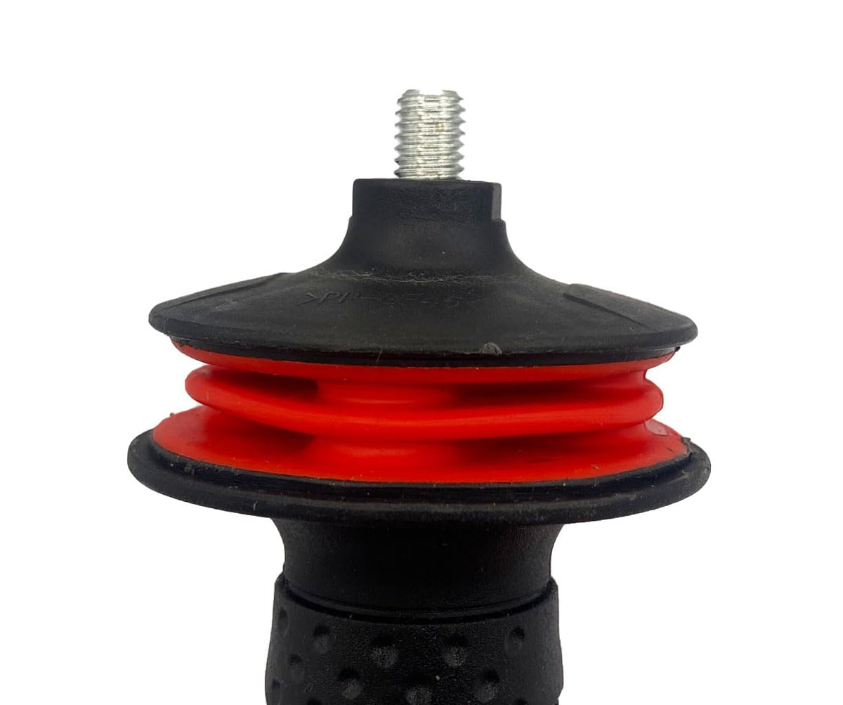 Tolxh #M8 Angle Grinder Handle Metal Anti-Vibration Function 8mm Black Quality Durable New Replacement Part