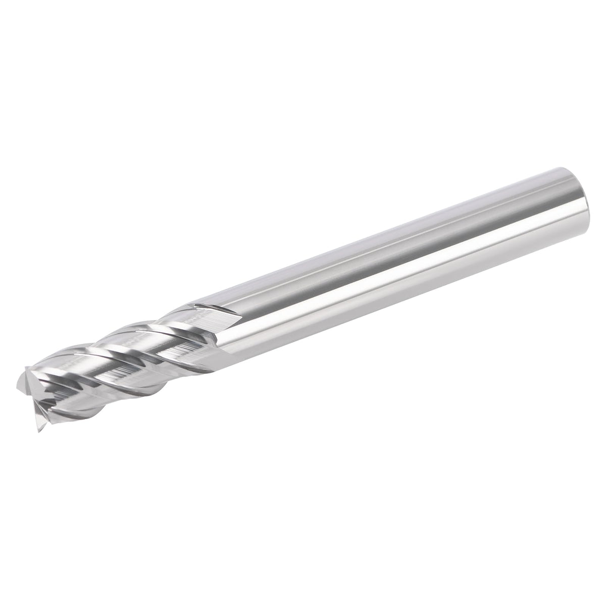 PQY 1/2" Ceramic Square End Mill 4 Flute Milling Bits Set for Steel 1pcs