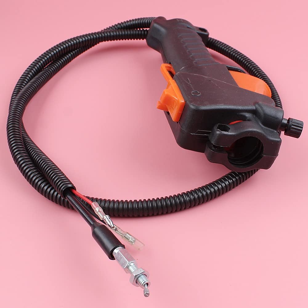 JUZELY Throttle Trigger Cable for GX35 GX 35 Fit 26mm Tube Strimmer Trimmer Brush Cutter Small Engine Motor Part